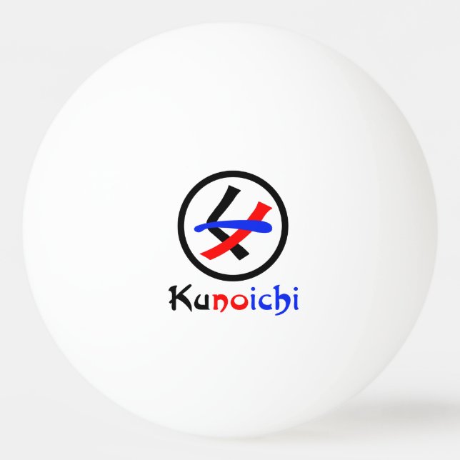 Balle De Ping Pong Femme Ninja Kunoichi く ノ 一 (Devant)