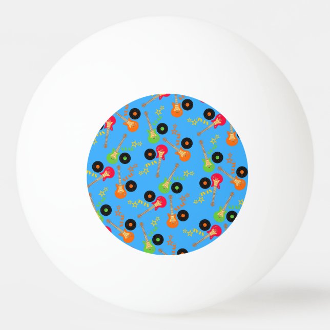 Balle De Ping Pong Fête d'anniversaire Rock Star Boy (Devant)