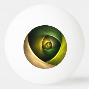 Balle De Ping Pong Flore verte Florale moderne Art Abstrait Motif #23