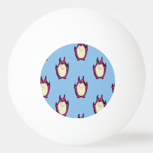 Balle De Ping Pong Fruit Dragon : Dessin Vintage d'encre.