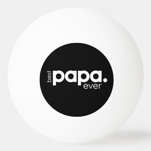 Balle De Ping Pong Fun moderne meilleur papa jamais (Devant)