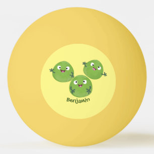 Balle De Ping Pong Funny Brussels sprouts légumes caricature