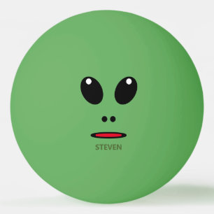 Balle De Ping Pong Funny Green Alien Face Personnalisé