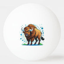 grand bison à cornes