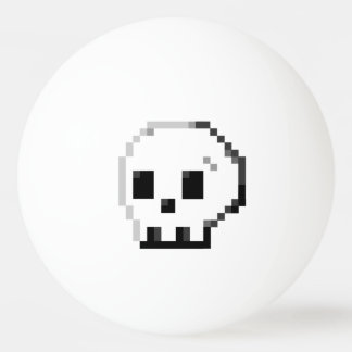 Balle De Ping Pong Grand crâne pixel art 8 bits Ping Pong Ball