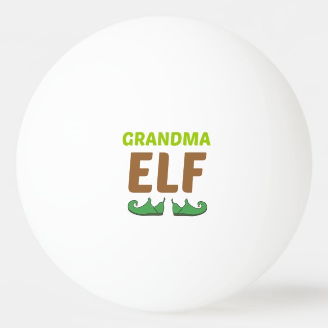 BALLE DE PING PONG GRANDMA ELF (Devant)