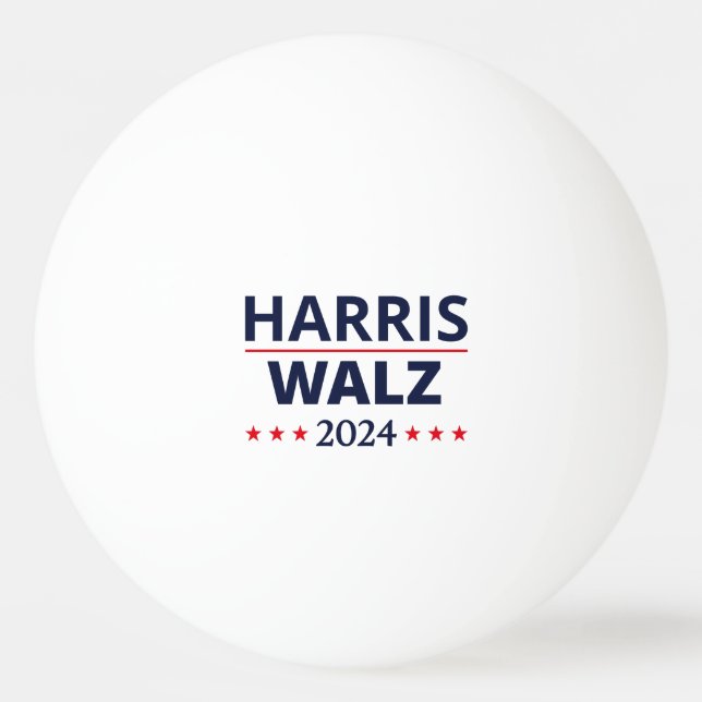 Balle De Ping Pong Harris Walz Election 2024 III (Devant)