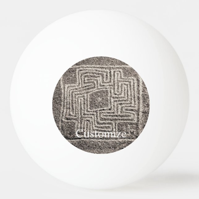 Balle De Ping Pong Hemet Maze Pierre Thunder_Cove Beverage Coaster (Devant)