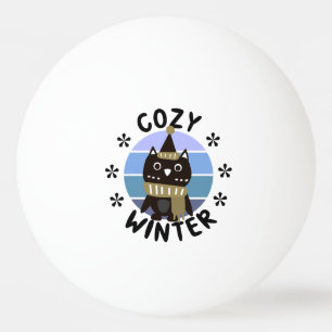 Balle De Ping Pong Hiver agréable, chouette