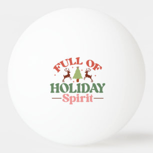 Balle De Ping Pong Holiday Spirit Retro Super Noël