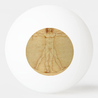 Balle De Ping Pong Homme vitruvien par Leonardo Da Vinci