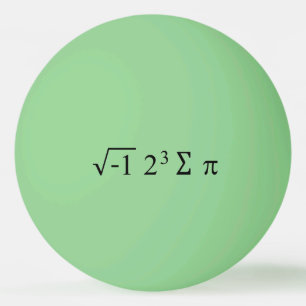 Balle De Ping Pong i 8 jour drôle de l'équation pi de maths de la