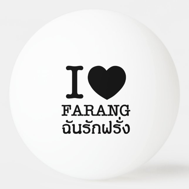 Balle De Ping Pong I Black Heart (Amour) Farang (Devant)