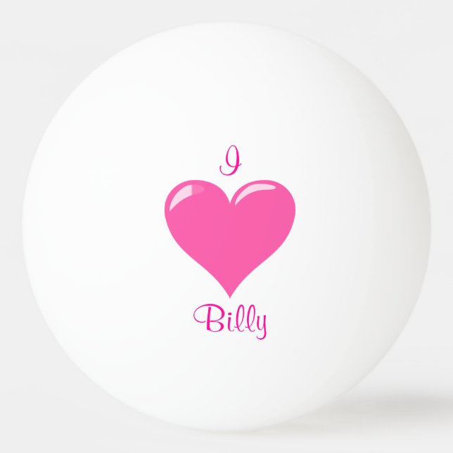 Balle De Ping Pong I boule de ping-pong personnalisée par coeur (Dos)