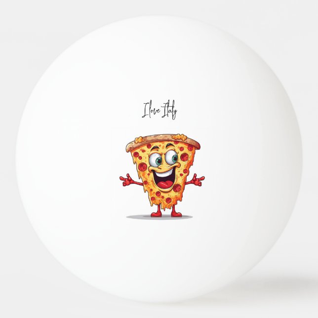 Balle De Ping Pong I love Italy (Devant)
