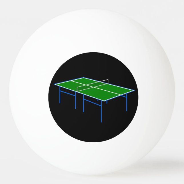 Balle De Ping Pong Illusion Optique Table Tennis Surface Ping Pong (Dos)