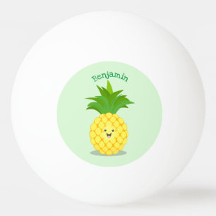 Balle De Ping Pong Illustration d'ananas mignon