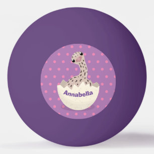 Balle De Ping Pong Illustration d'autruche pour bébé à couver mignon