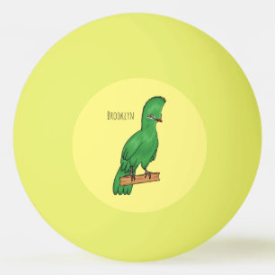 Balle De Ping Pong illustration de cartoon d'oiseau turaco de Guinée 
