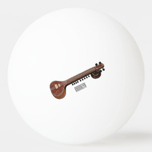 Balle De Ping Pong Illustration de dessin de Sitar