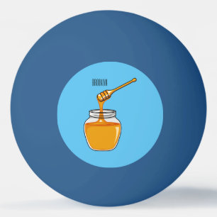 Balle De Ping Pong Illustration de dessin sur le miel