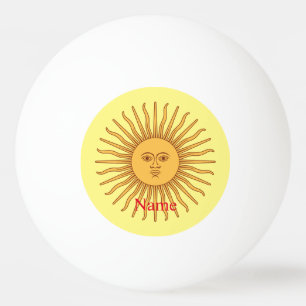 Balle De Ping Pong Illustration de l'art face soleil Thunder_Cove