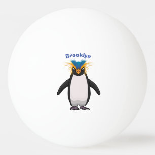 Balle De Ping Pong Illustration de mignon macaroni pingouin