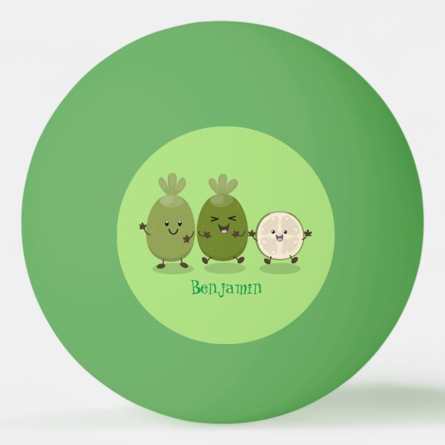 Balle De Ping Pong Illustration de mignonne guava feijoa (Devant)