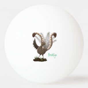 Balle De Ping Pong Illustration de superbe et superbe lyrebird