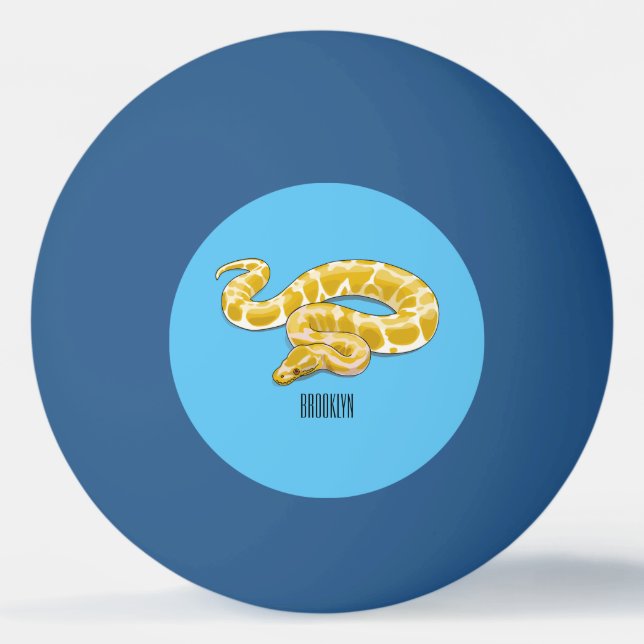 Balle De Ping Pong Illustration du serpent python birman (Devant)