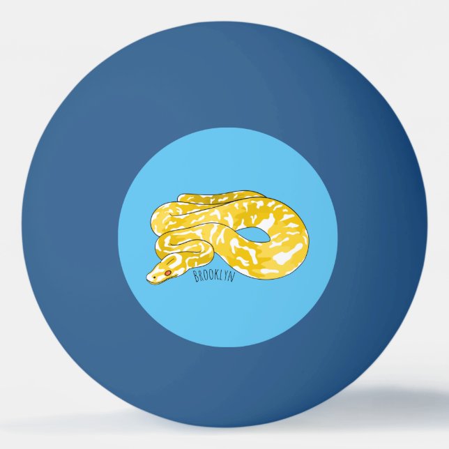 Balle De Ping Pong Illustration du serpent python birman (Devant)