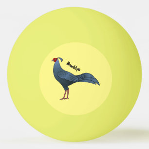 Balle De Ping Pong Illustration d'un oiseau siamois victime d'un tir 