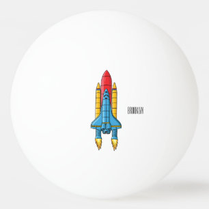 Balle De Ping Pong Illustration d'un vaisseau de fusées