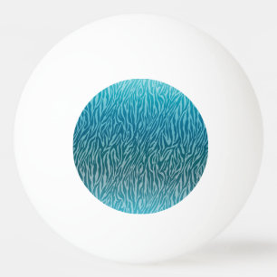 Balle De Ping Pong Impression Aqua Ombre Zebra