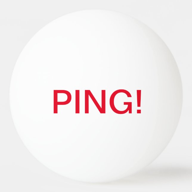 Balle De Ping Pong Inscription : PING ! , PUANTEUR ! ; Boule de (Devant)