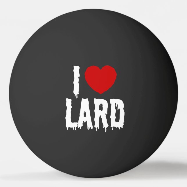 BALLE DE PING PONG J'AI LE COEUR [AMOUR] LARD (Dos)