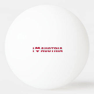 Balle De Ping Pong J'aime l'Autriche