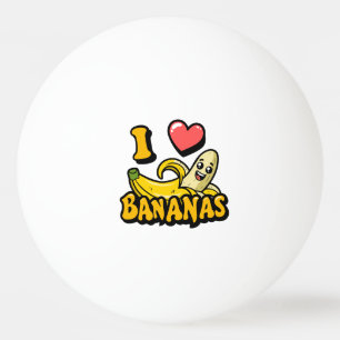 Balle De Ping Pong J'aime les bananes