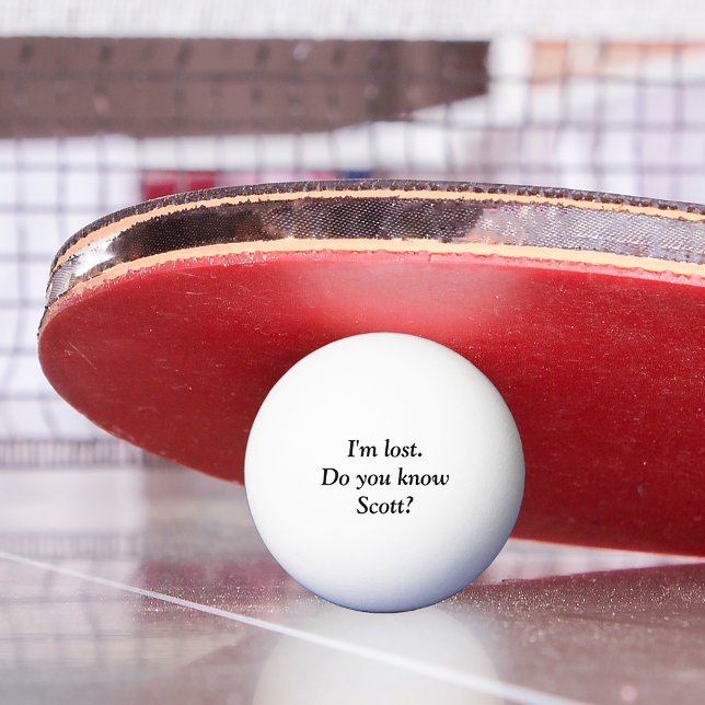 Balle De Ping Pong Je suis Perdu Nom Personnalisé Custom Golf Ball (Créateur téléchargé)