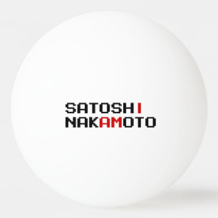 BALLE DE PING PONG JE SUIS SATOSHI NAKAMOTO