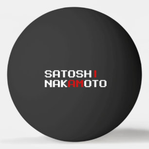BALLE DE PING PONG JE SUIS SATOSHI NAKAMOTO PING PONG BALL
