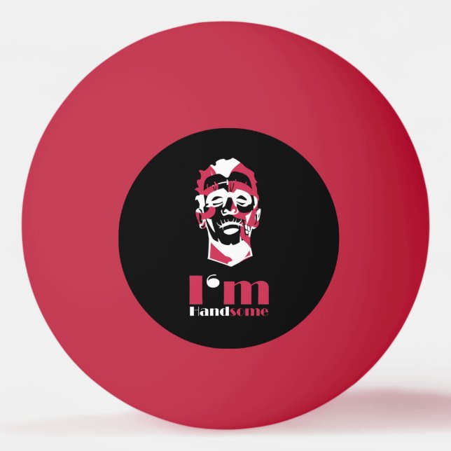 Balle De Ping Pong Je suis un beau Coque-coque iphone abstrait (Devant)