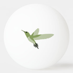 Balle De Ping Pong Joli colibri vert