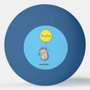 Balle De Ping Pong Joli hérisson et motif de dessin animé de ballon