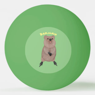 Balle De Ping Pong Joli sourire mignon dessin animé quokka