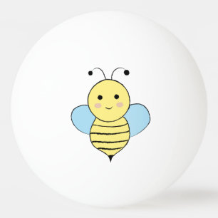 Balle De Ping Pong Jolie abeille caricaturale