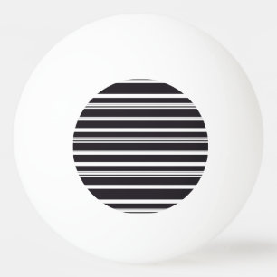 Balle De Ping Pong Jolies rayures noires et blanches