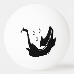 Balle De Ping Pong Joueur de saxophone surréaliste
