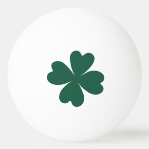 Balle De Ping Pong Jour de la Saint Patrick vert de shamrock