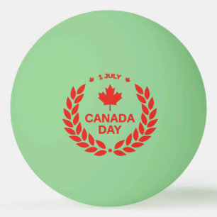 Balle De Ping Pong Jour du Canada - Boules de ping-pong